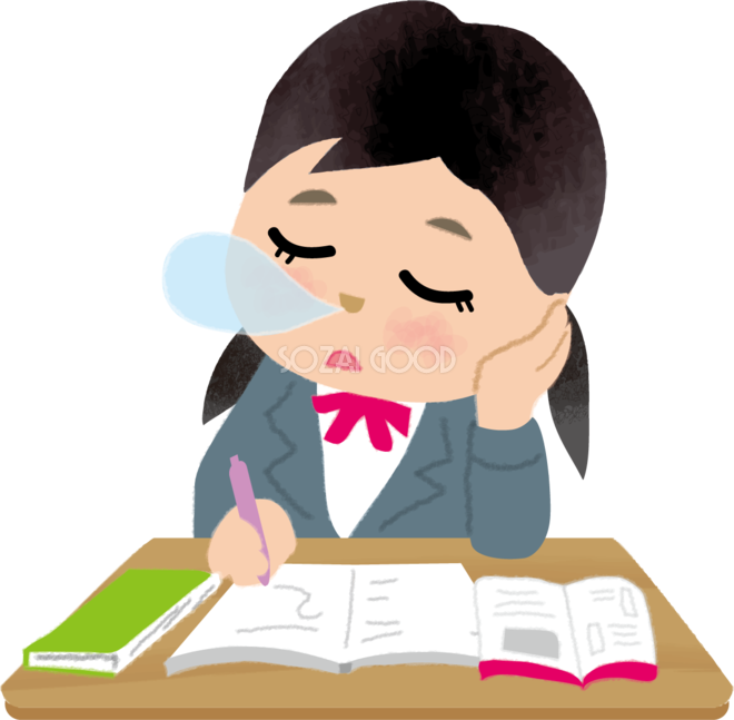 眠い 女の子 イラスト詳細 8位