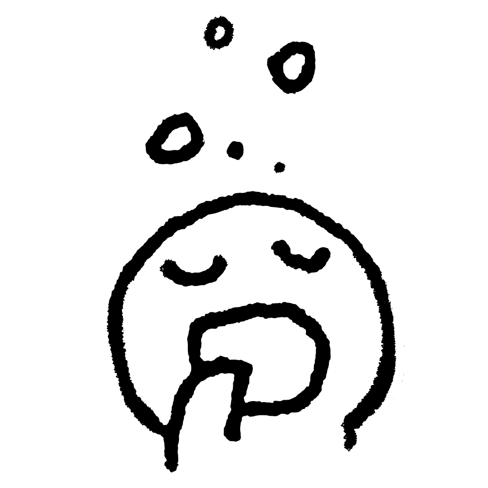 眠い 顔 イラスト詳細 3位