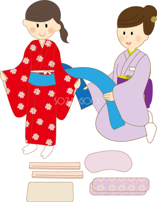 着物 帯 イラスト詳細 4位