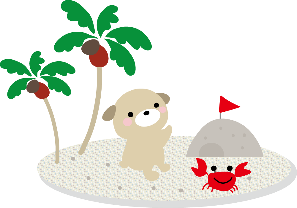 砂浜 イラスト 簡単詳細 8位