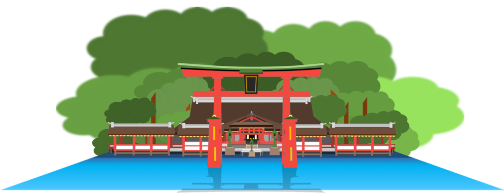 神社 イラスト 綺麗詳細 10位