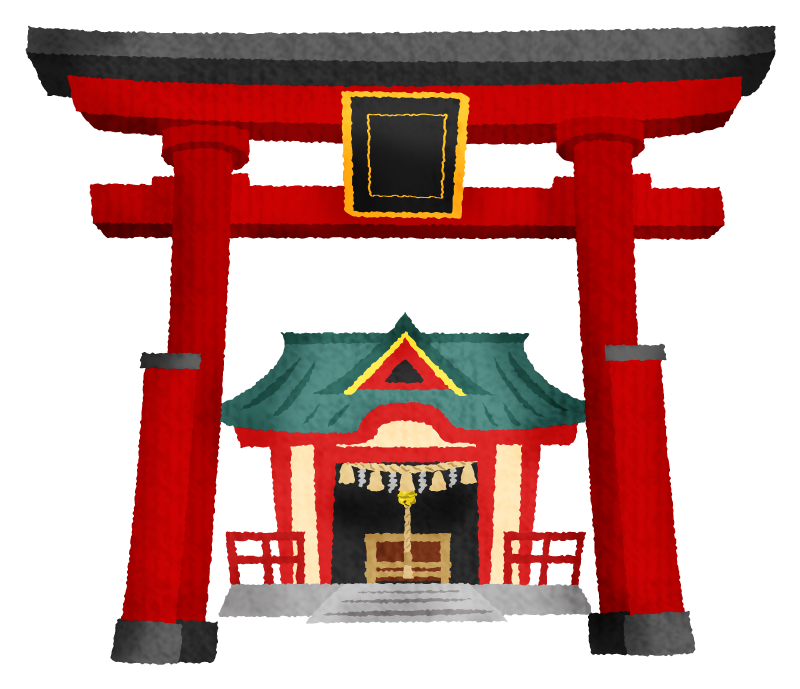 神社 鳥居 イラスト詳細 9位