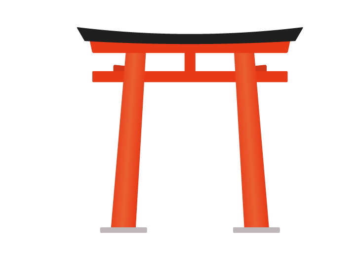 神社 鳥居 イラスト詳細 6位