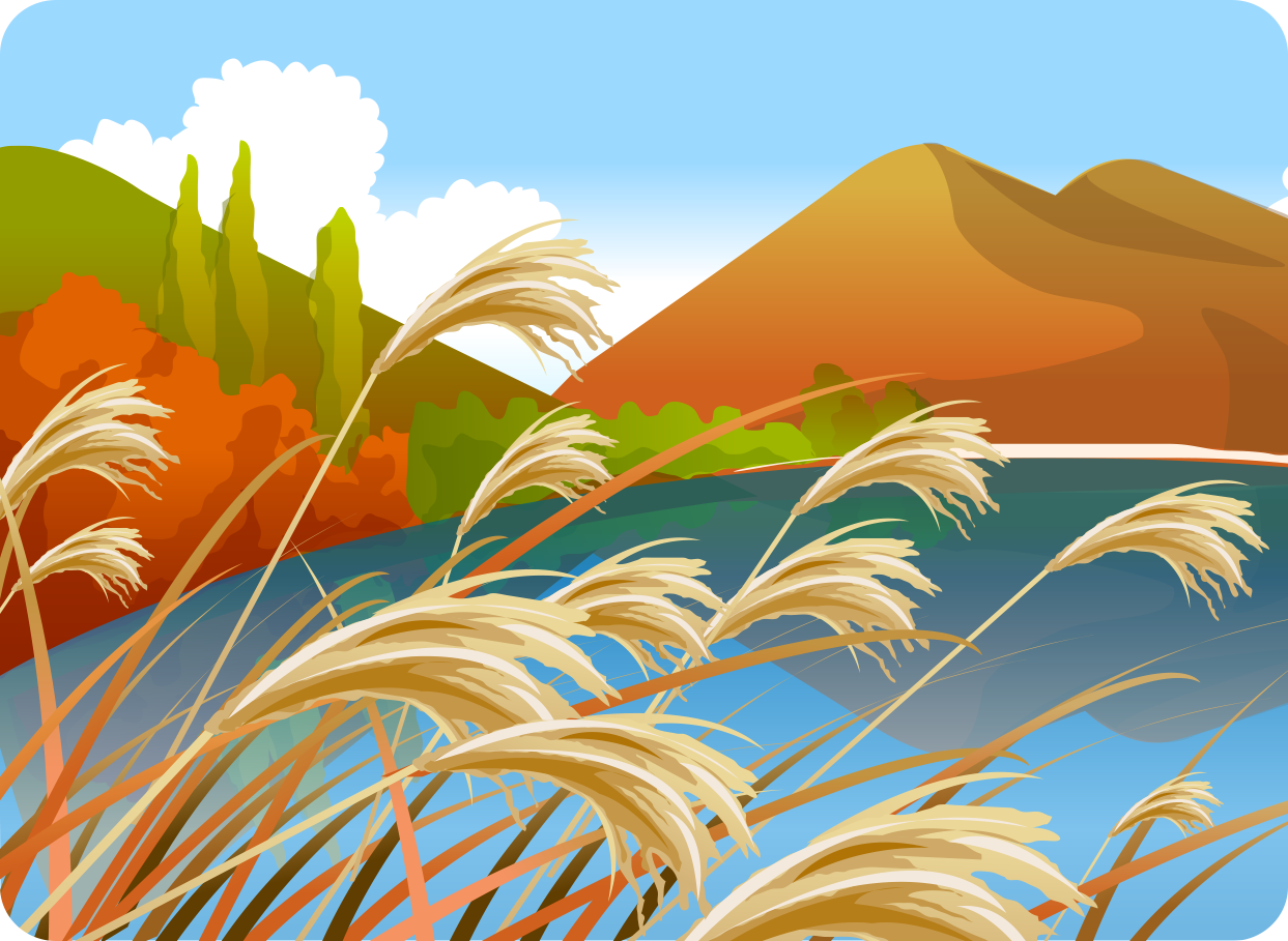 秋 イラスト 風景詳細 2位