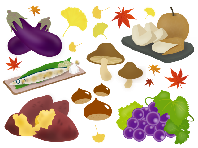 秋 食べ物 イラスト詳細 8位