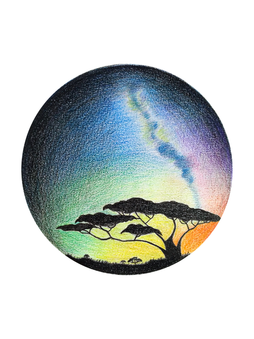 空 水彩画詳細 3位