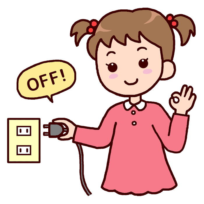 節電 イラスト 無料詳細 4位