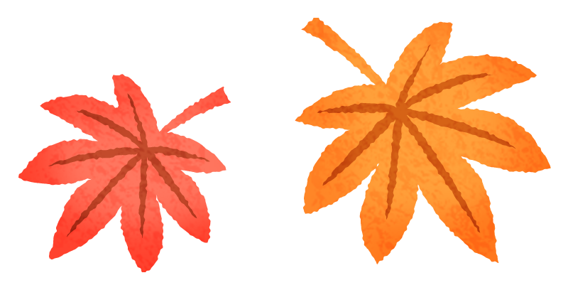 紅葉 葉っぱ イラスト詳細 3位
