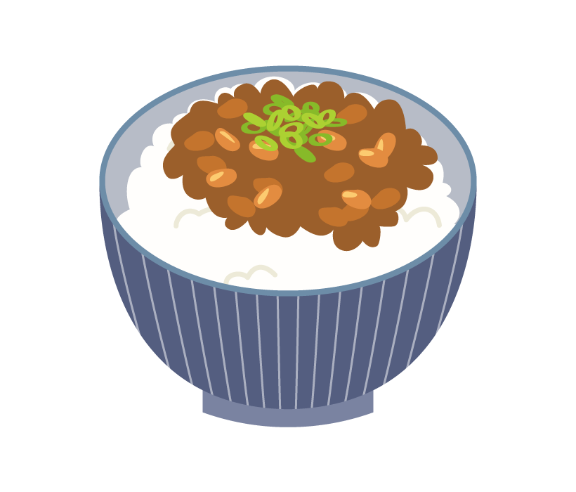 納豆 ご飯 イラスト詳細 2位