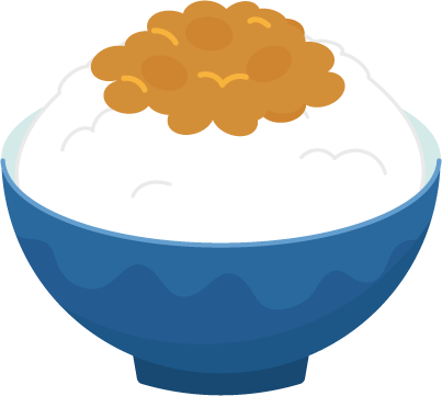 納豆 ご飯 イラスト詳細 3位