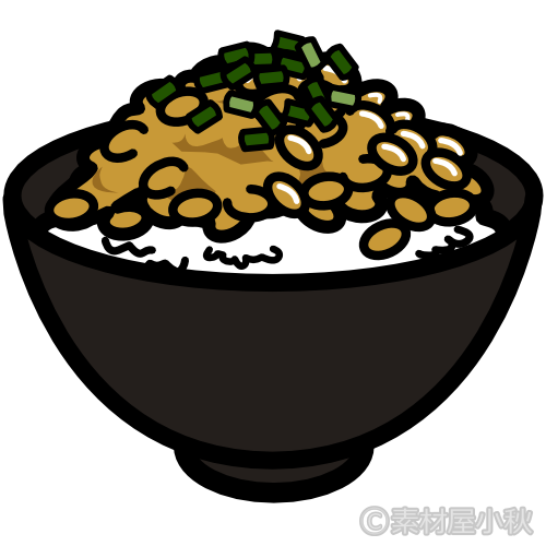 納豆 ご飯 イラスト詳細 4位