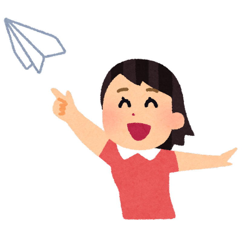 紙 飛行機 を 飛ばす イラスト - KibrisPDR