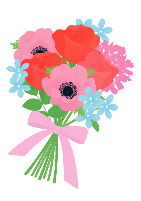 素材 花束 イラスト詳細 7位
