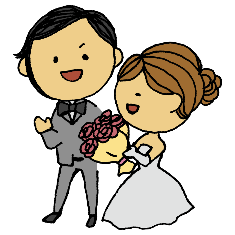 結婚 イラスト 手書き詳細 6位