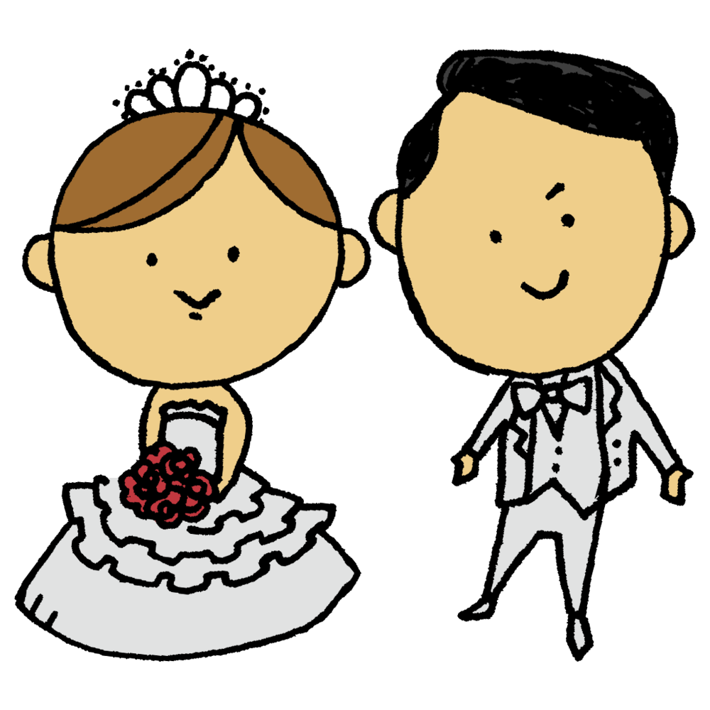 結婚 式 イラスト おしゃれ 素材 - KibrisPDR