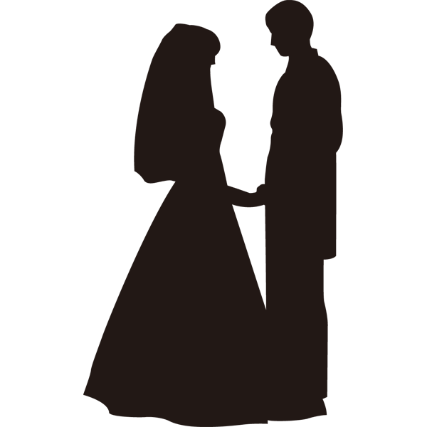 結婚 式 イラスト シルエット詳細 2位