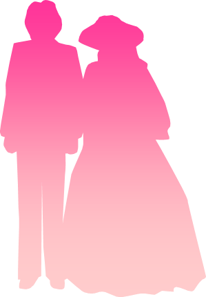 結婚 式 イラスト シルエット詳細 9位