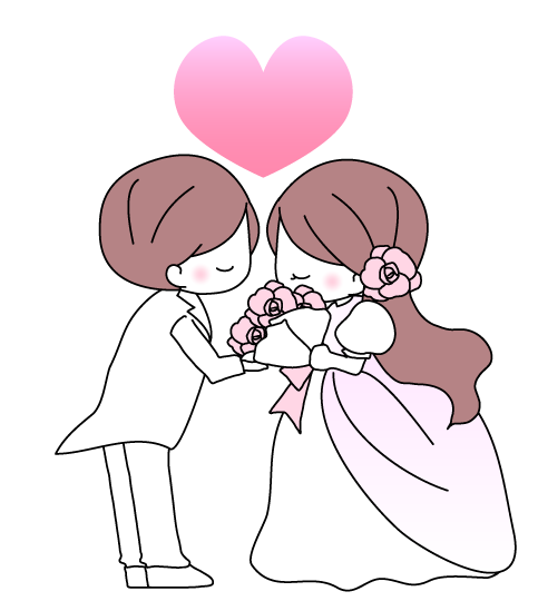 結婚 式 イラスト 簡単詳細 3位