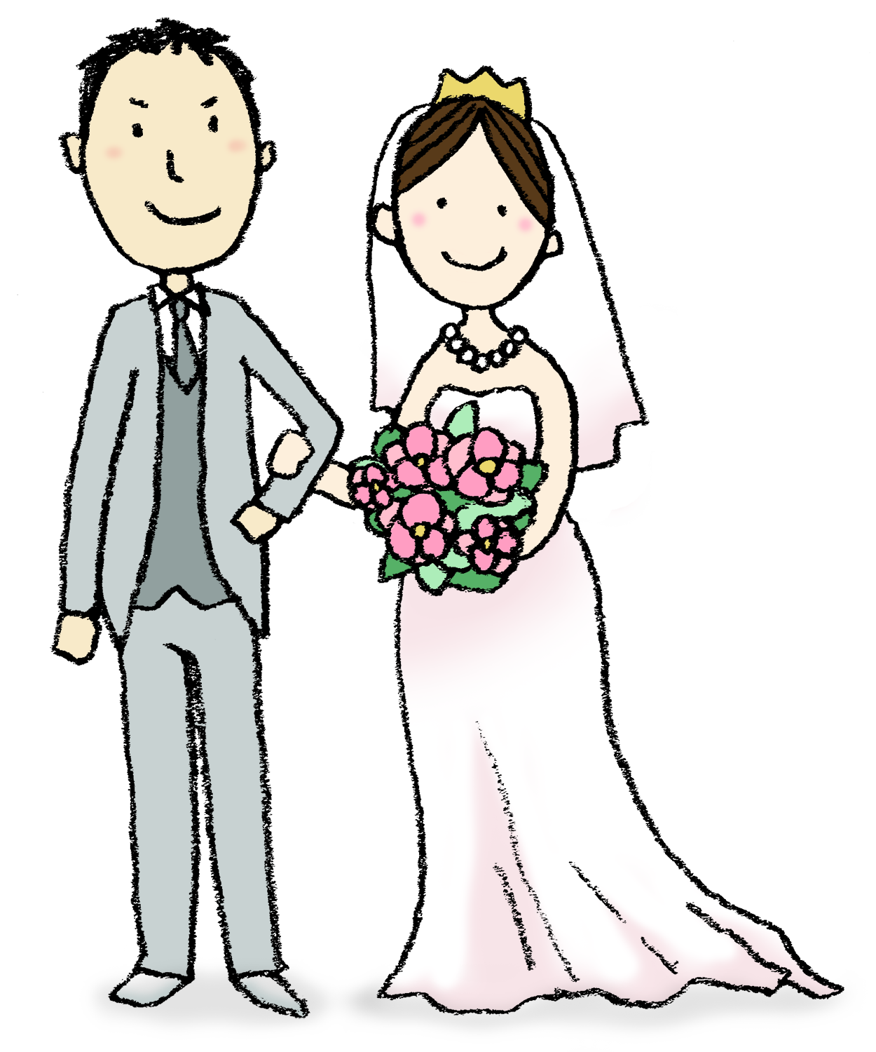 結婚 式 イラスト 簡単詳細 6位