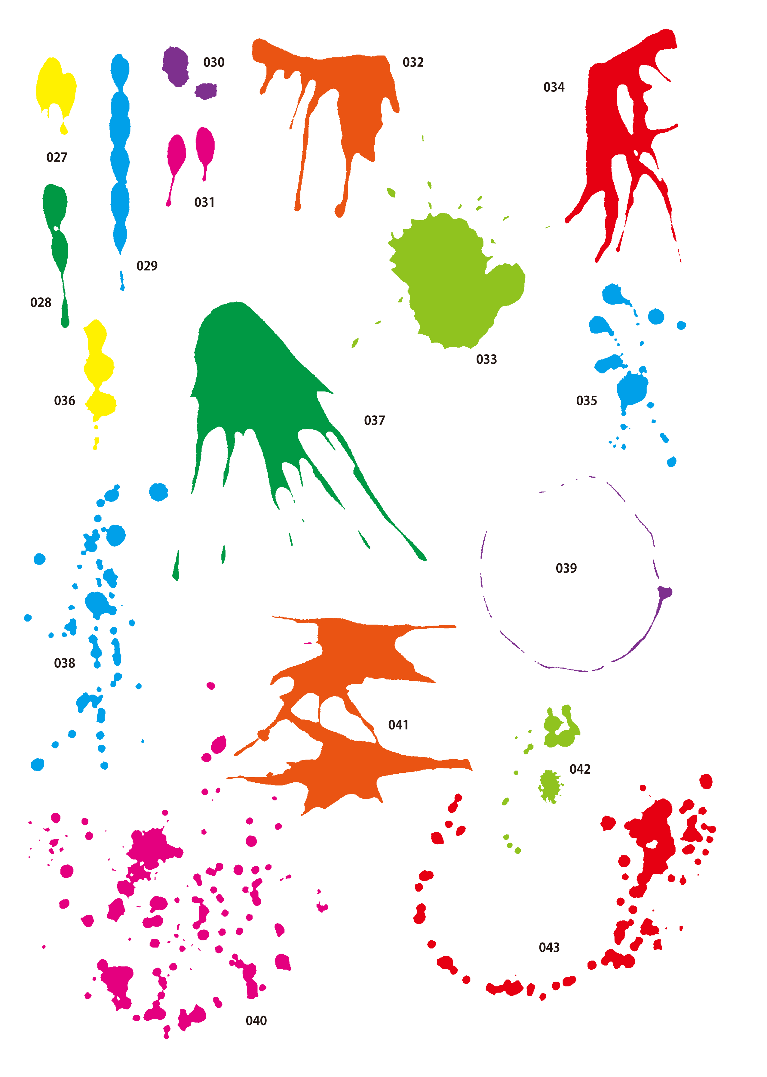 絵の具 飛び散り詳細 10位