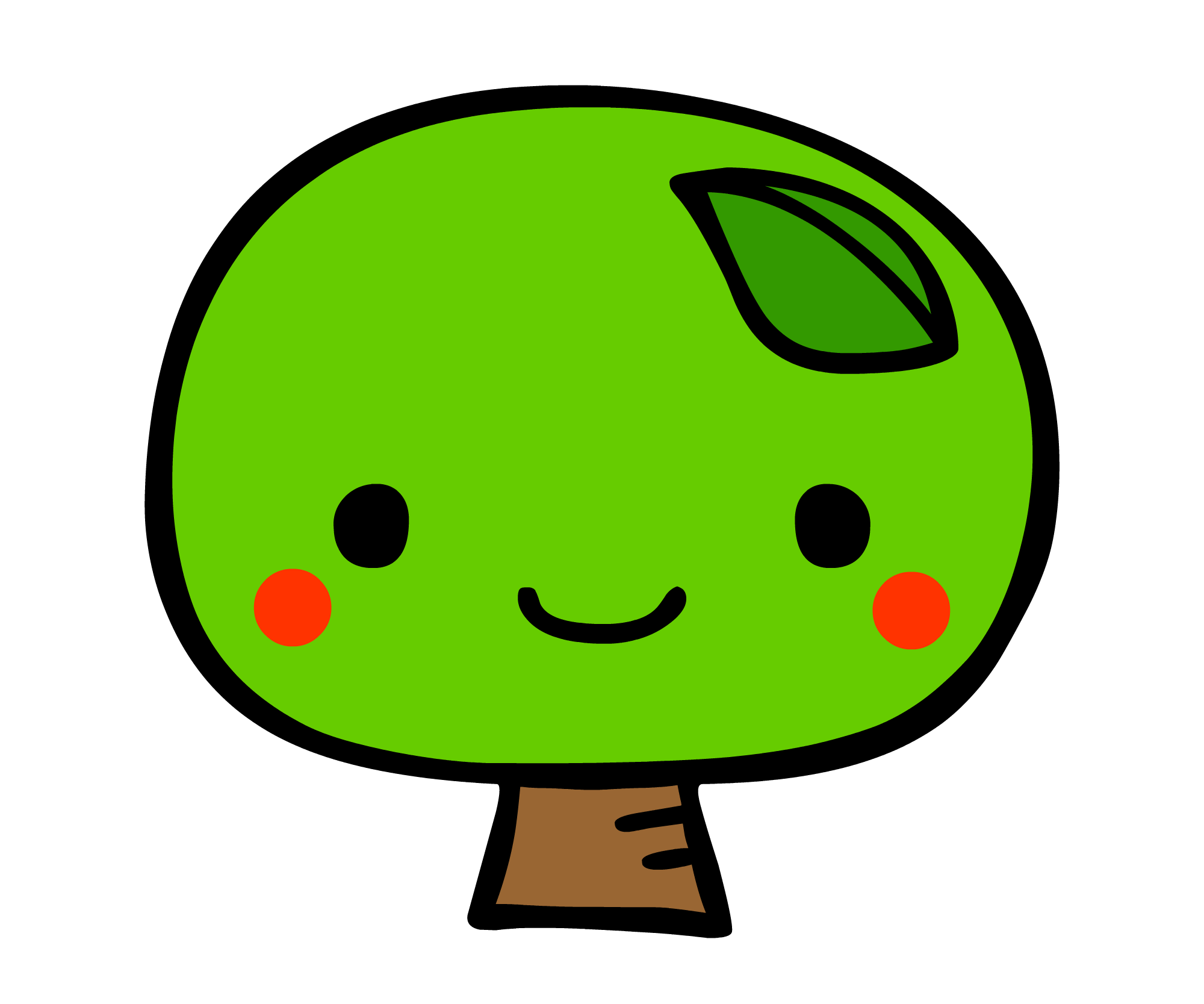 緑 イラスト かわいい詳細 3位