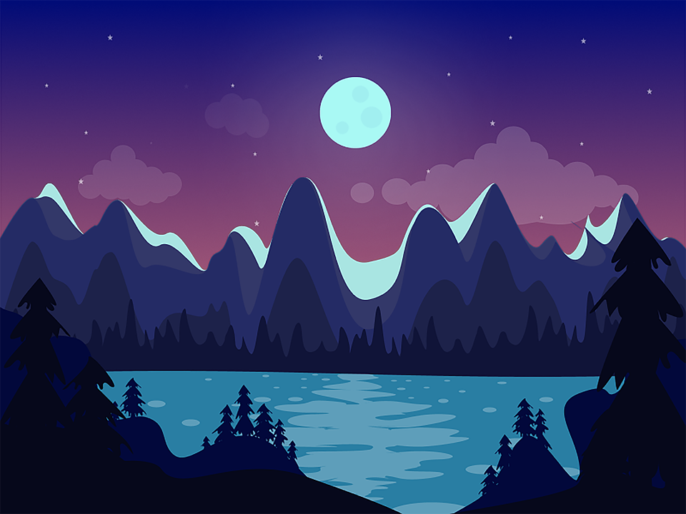美しい 風景 イラスト詳細 12位
