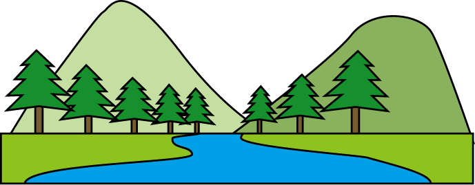 美しい 風景 イラスト詳細 3位