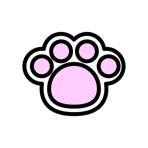 肉 球 イラスト フリー詳細 8位