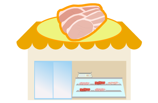肉屋 イラスト詳細 3位