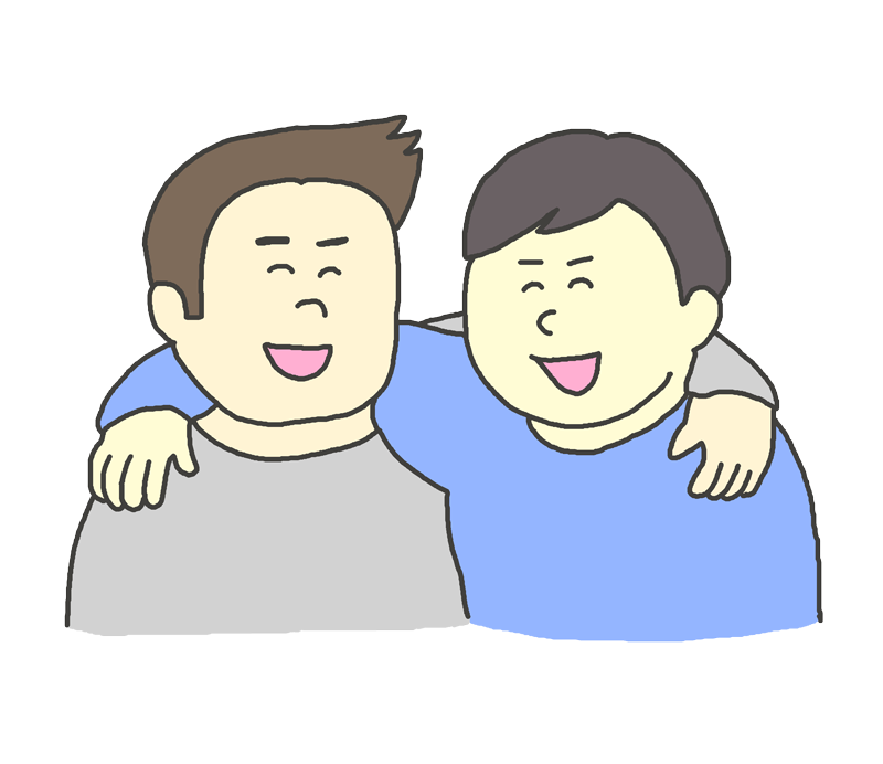 肩 組む イラスト詳細 2位