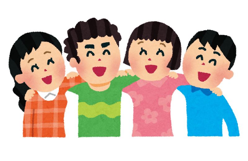 肩 組む イラスト詳細 5位