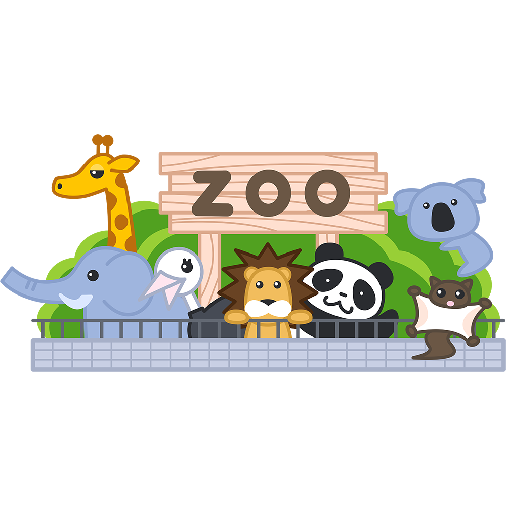 背景 動物園 イラスト詳細 4位