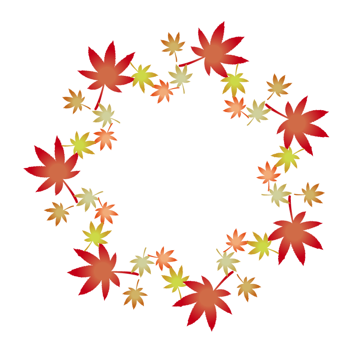 背景 紅葉 イラスト詳細 2位