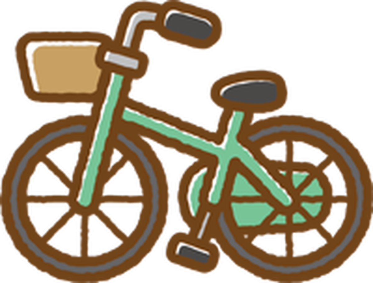 自転車 イラスト シンプル詳細 5位