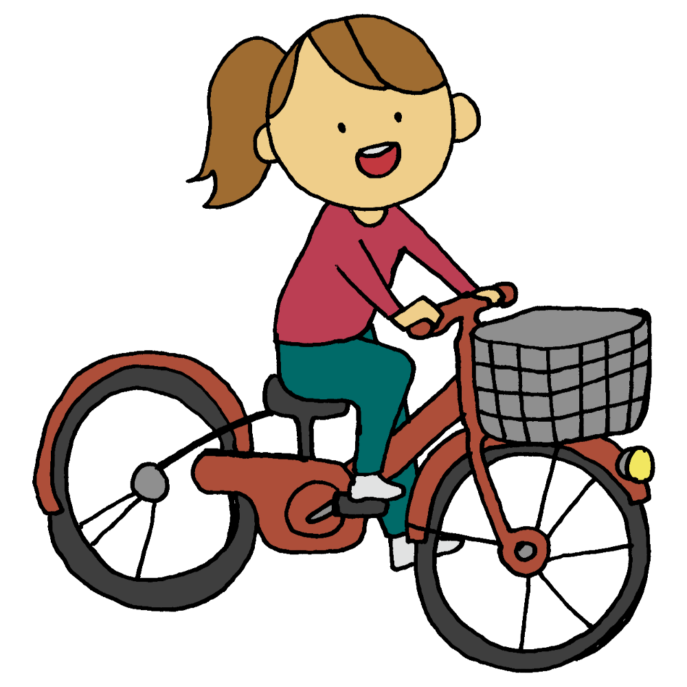 自転車 乗る イラスト詳細 9位