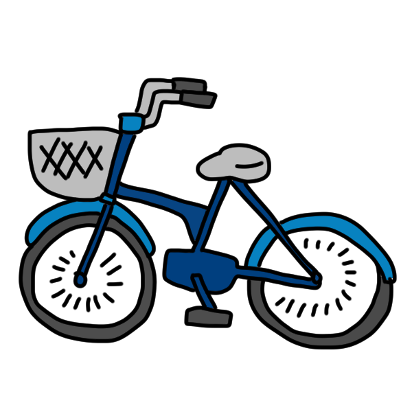 ダウンロード 自転車 簡単 イラスト コレクションナンバー3