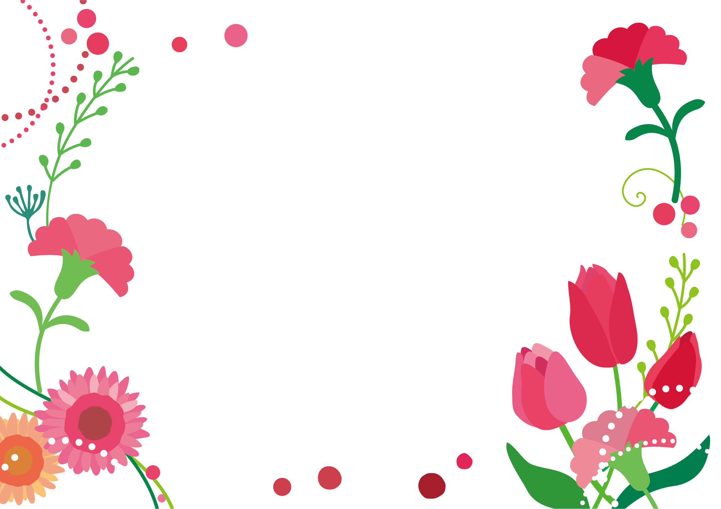 花 イラスト フレーム詳細 5位