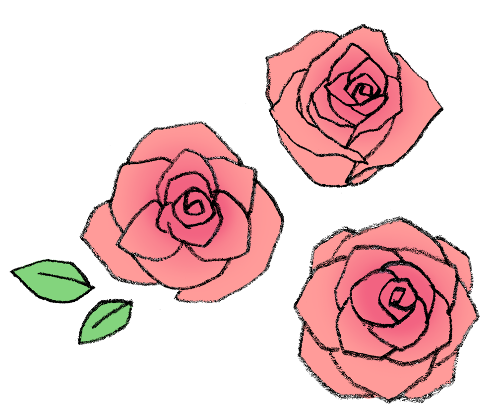 花 イラスト 手書き 簡単詳細 3位