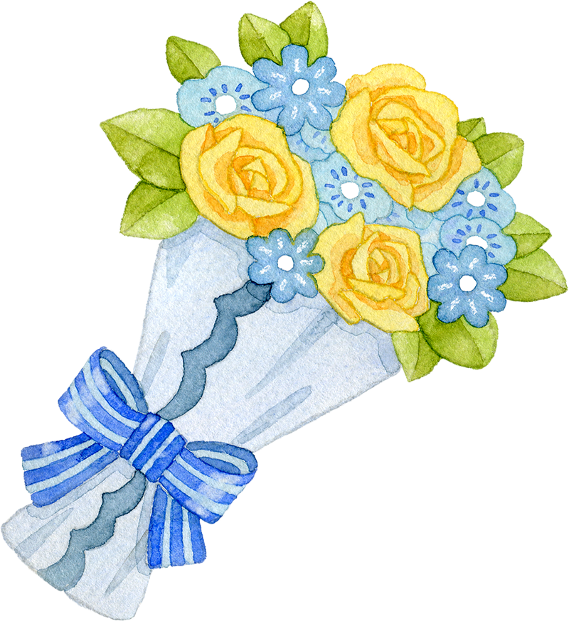 花 イラスト 水彩詳細 14位