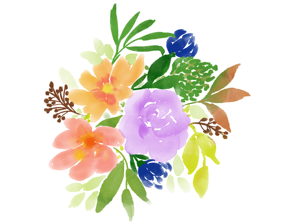 花 イラスト 水彩詳細 2位