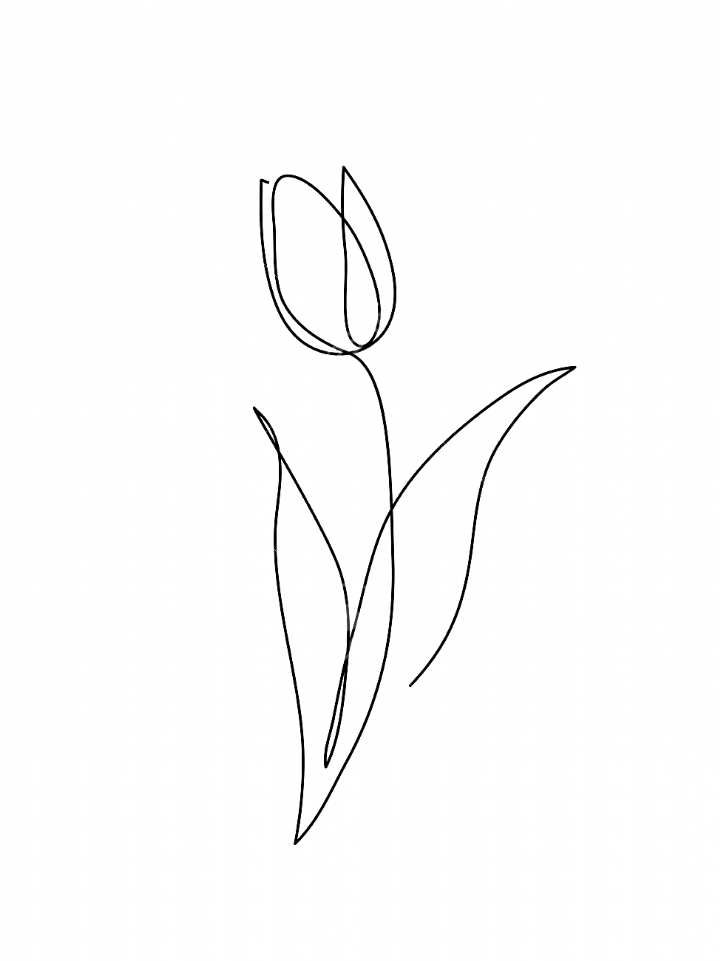 花 イラスト 線画詳細 7位