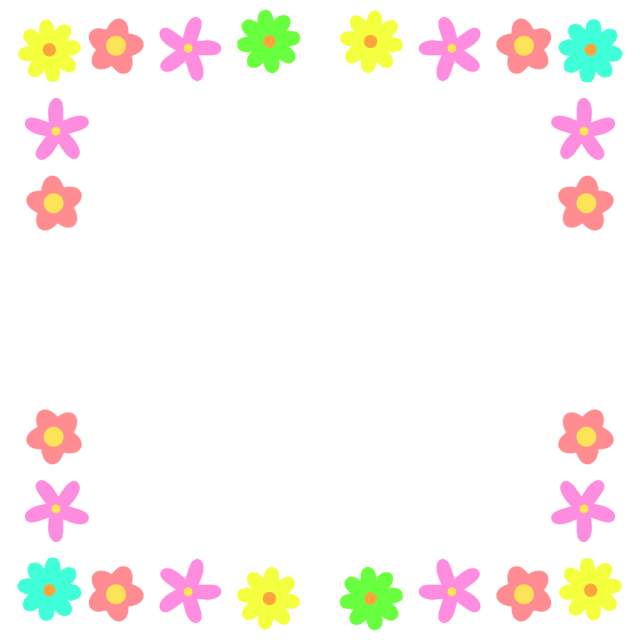花 枠 イラスト詳細 8位
