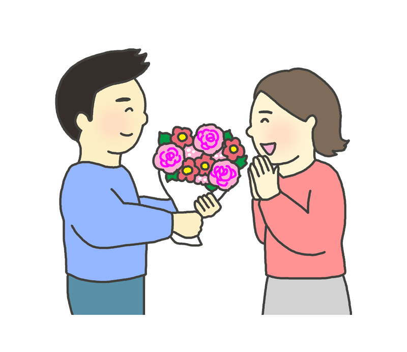 花 男性 イラスト詳細 3位