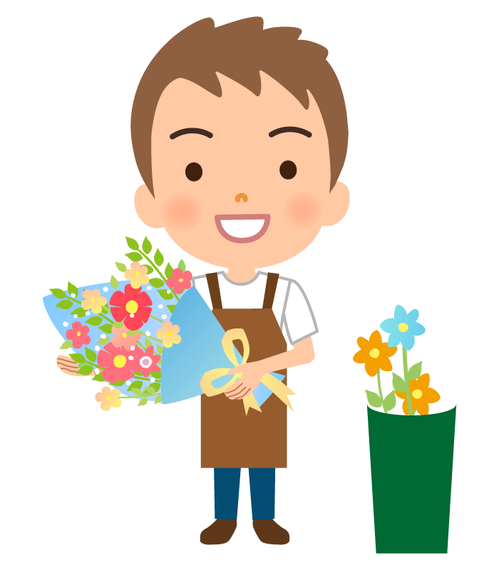 花 男性 イラスト詳細 9位