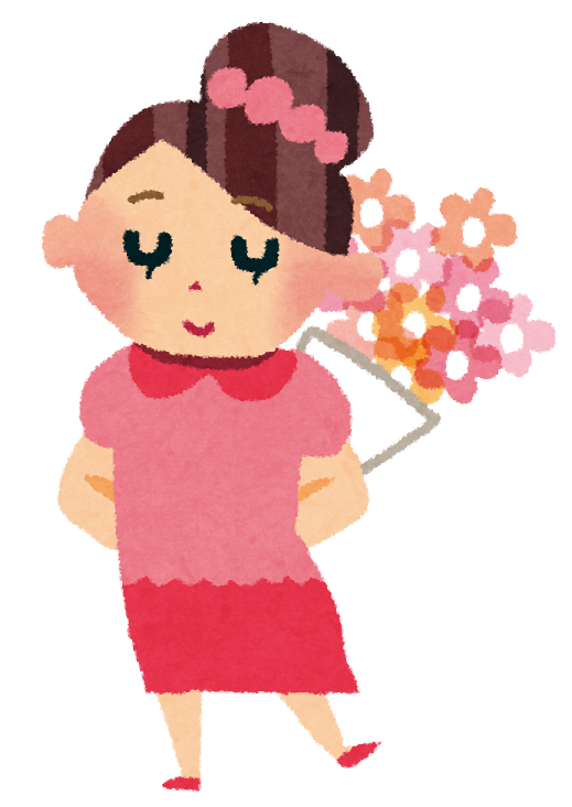 花束 イラスト 女の子詳細 10位