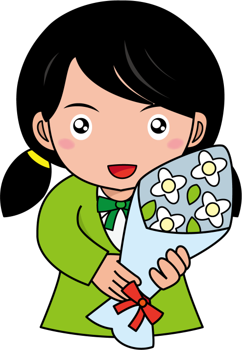 花束 イラスト 女の子詳細 7位