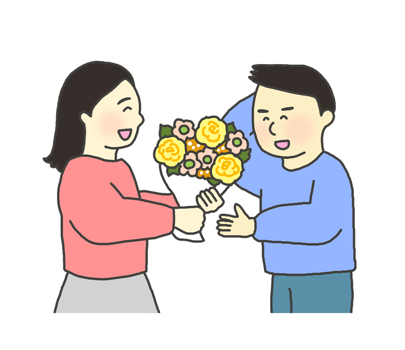 花束 持っ てる イラスト詳細 7位