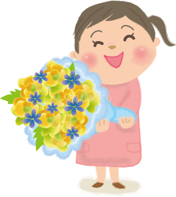 花束 持っ てる イラスト詳細 8位
