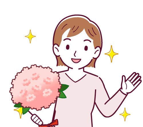 花束 持っ てる イラスト詳細 5位