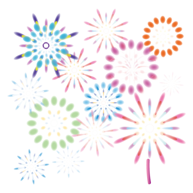 花火 イラスト 綺麗詳細 3位